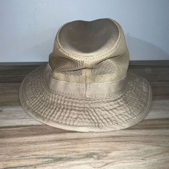 Dorfman Pacific DPC Global Packable Hat XLarge Brown Mesh Top Fishing Safari Cap - Picture 3 of 7